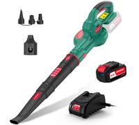 Soffiatore per foglie HYCHIKA 18V con 3 ugelli di gonfiaggio caricabatterie rapido soffiatore d'aria senza fili per la pulizia delle foglie utensili elettrici