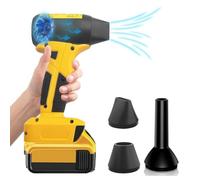 Soffiatore per foglie senza fili, 130000 giri/min, per batteria DeWalt da 20 V, 4 velocità, compatto, per giardino, prato, neve, foglie, barbecue, tastiera (senza batteria)