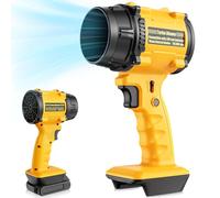 Soffiatore per foglie senza fili compatibile con batteria DeWalt 20 V MAX, mini ventilatore portatile con potenza 125 MPH 430 CFM, soffiatore d'aria leggero per garage, prato e uso domestico (batteria