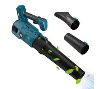 Soffiatore per foglie senza fili compatibile con MAKITA a batteria da 18-21 V, 3 tipi di ugelli, senza batteria, 2000 giri/min, 450 CFM, soffiatore elettrico leggero per la cura del prato, soffiare