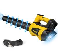 Soffiatore per foglie senza fili per batteria DeWalt 20 V Max, 650 CFM 160 MPH, modalità turbo e 4 velocità, ventilatore elettrico con motore brushless con tubo di prolunga per patio, prato, garage