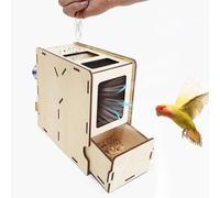 Soffiatore per la pelle di miglio, mini strumento separatore di semi, in legno naturale, unità di pulizia efficiente con pulci di cibo per uccelli, macchina portatile per la preparazione