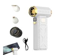 Soffiatore Per Polvere - Ventilatore Cordless Regolabile A 3 Livelli, Turbina Ricaricabile Tramite USB | Ventilatore D'aria Per Computer Per Auto Elettronica Dettagli Prato Patio Macchina Posto Di Lav