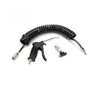 SOFFIATORE PISTOLA UGELLO PER COMPRESSORE CON TUBO ARIA COMPRESSA A SPIRALE
