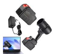 Soffiatore portatile per foglie | Soffiatore e depolveratore d'aria 6000 mAh per la pulizia del cortile, ventilatore portatile 19000 giri/min, per polvere domestica, giardino, auto, campeggio