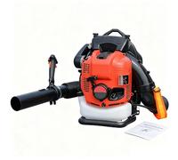 Soffiatore Professionale Foglie E Neve A Benzina 4 Tempi 1000cc, A Zaino Con Serbatoio 2.0L, Silenzioso E Potente, Ideale Per Pulizia Giardino, Cortile E Strade Tutto L’anno(Red)