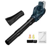 Soffiatore senza fili, compatibile con Bosch Professional 18 V, batteria GBA/CORE/Procore/AMPShare, 18 V, 6 velocità, soffiatore elettrico senza spazzole, per la cura del prato, giardino