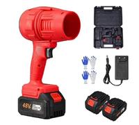 Soffiatore senza fili con doppia batteria da 48 V, Turbo Jet Power per una pulizia rapida, ideale per patio, prato e rimozione detriti