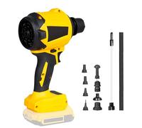 Soffiatore senza fili per Dewalt 20 V, 1000 W palmare motore a velocità continua con luce LED e 8 ugelli, 40000 giri/min per garage, officina, segheria, pulizia della casa (nessuna batteria)