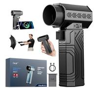 Soffiatore turbo per auto, 180 MPH/1,4 kg, 400 W, motore senza spazzole, 400 W, 40 mm, soffiare via facilmente 2 lattine di coca cola, velocità infinitamente variabile per auto, casa e all'aperto
