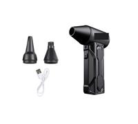 Soffiatore Turbo, Soffiatore Elettrico Ricaricabile Turbojet Soffiatore Aria Compressa Aspiratore Polvere Tastiera Computer Pulizia per la pulizia di auto/tastiere/casa(Black1)