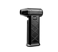 Soffiatore Turbo, Soffiatore Turbojet Senza Spazzole, Spolveratore Elettrico Ad Aria Secca, Ventilatore For Condotti A Ricarica Rapida, Strumento Di Pulizia per la pulizia di auto/tastiere/casa(Black1