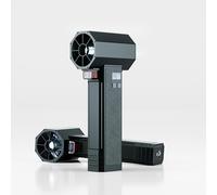 Soffiatore turbo sovradimensionato Asciugacapelli Souffleur, max. 220 mph, peso 3,5 lb, batteria 4000 mAh, asciugacapelli elettrico con palette da 64 mm, terrazza, giardinaggio e asciugatura auto