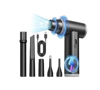 Soffiatore Turbo, Ventilatore A Tto D'aria Elettrico Senza Spazzole Con Display A LED Da 2 Pezzi, Mini Ventilatore For La Rimozione A Polvere, Soffiatore A Tto D'aria Portatile For La Compressione per