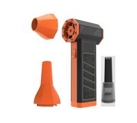 Soffiatore Turbo, Ventilatore Turbotto A Spinta, Velocità Del, Soffiatore Elettrico Multifunzione For La Rimozione A Polvere, Essiccatore per la pulizia di auto/tastiere/casa(Orange2)