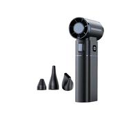 Soffiatore Turbo, Ventilatore Violento, Potente Asciugacapelli, Aspirapolvere, Asciugacapelli Turbojet Ricaricabile Senza Spazzole per la pulizia di auto/tastiere/casa(Black)