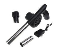 Soffiatori elettrici, Ventilatore for barbecue wireless for soffiatore d'aria DC12V ricaricabile for da campeggio e cucina(Noir)