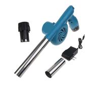 Soffiatori elettrici, Ventilatore for barbecue wireless for soffiatore d'aria DC12V ricaricabile for da campeggio e cucina(Blauw)