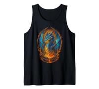 Soffiatura del Vetro Stained Glass Dragon Canotta