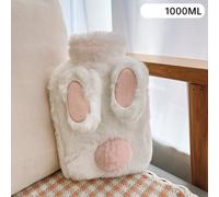 Soffice Borsa Dell'Acqua Calda Con Cover Simil Pelliccia Pom Coniglio Grande