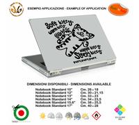 Soffice kitty big bang theory adesivo notebook sticker cropped pvc black white