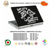 Soffice kitty big bang theory adesivo notebook sticker cropped pvc black white