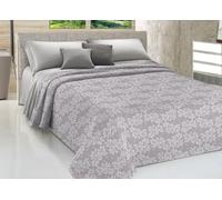 SOFFICIOSO Copriletto Estivo Fresco Tessuto Piquet Leggero Puro Cotone Linea Sonia MOD. Olivia Matrimoniale Beige
