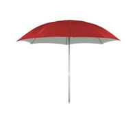SOFFICIOSO Ombrellone Inclinabile Altezza Regolabile Parasole Spiaggia Mare Tinta Unita Puffy Ombrellone Rosso