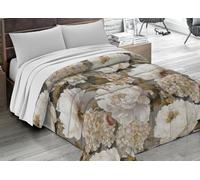SOFFICIOSO Trapunta Piumone Invernale Pesante 300gr Microfibra Digitale Made Italy Linea Flora 2 Piazze D4