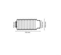 Soffietti forcella Circuit 13 pieghe con adattatore Honda CG 41883 nero