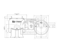 Soffietti per molle ad aria FEBI BILSTEIN 179004