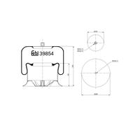Soffietti per molle ad aria FEBI BILSTEIN 39854
