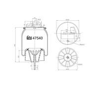 Soffietti per molle ad aria FEBI BILSTEIN 47540