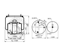 Soffietti per sospensioni pneumatiche CONTINENTAL 6751 N P02 R