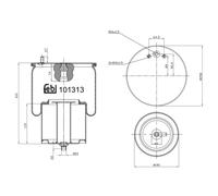 Soffietti per sospensioni pneumatiche FEBI BILSTEIN 101313
