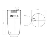 Soffietti per sospensioni pneumatiche FEBI BILSTEIN 101348