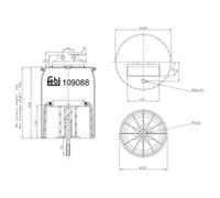 Soffietti per sospensioni pneumatiche FEBI BILSTEIN 109088
