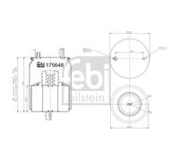 FEBI BILSTEIN 175648 Soffietto, Sospensione pneumatica