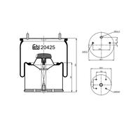 Soffietti per sospensioni pneumatiche FEBI BILSTEIN 20425