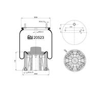 Soffietti per sospensioni pneumatiche FEBI BILSTEIN 20523