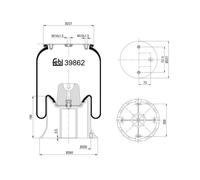 Soffietti per sospensioni pneumatiche FEBI BILSTEIN 39862