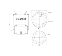 Soffietti per sospensioni pneumatiche FEBI BILSTEIN 45099