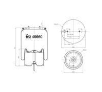 Soffietti per sospensioni pneumatiche FEBI BILSTEIN 45660