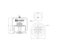 Soffietti per sospensioni pneumatiche FEBI BILSTEIN 45897