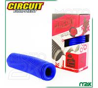 SOFFIETTI PROTEZIONE PARA COPRI STELI FORCELLA MOTO MOLLE 32 DENTI CIRCUIT BLU