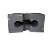 Soffietto antipolvere per guida SBR - Compatibile con guide lineari SBR12/16/20/25/30 (set di protezione macchina CNC) (SBR30, lunghezza 1550 mm)