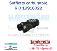 Soffietto Carburatore Lambretta LI Serie 3 - TV Serie 3 - SX - SPECIAL
