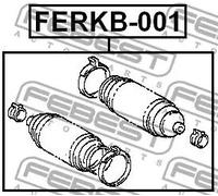 Soffietto cremagliera Assale anteriore FERKB-001 FEBEST per FORD VW RENAULT AUDI