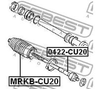 Soffietto cremagliera Assale anteriore MRKB-CU20 FEBEST per MITSUBISHI