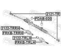 Soffietto cremagliera Assale anteriore Sx FRKB-TRLH FEBEST per FORD
